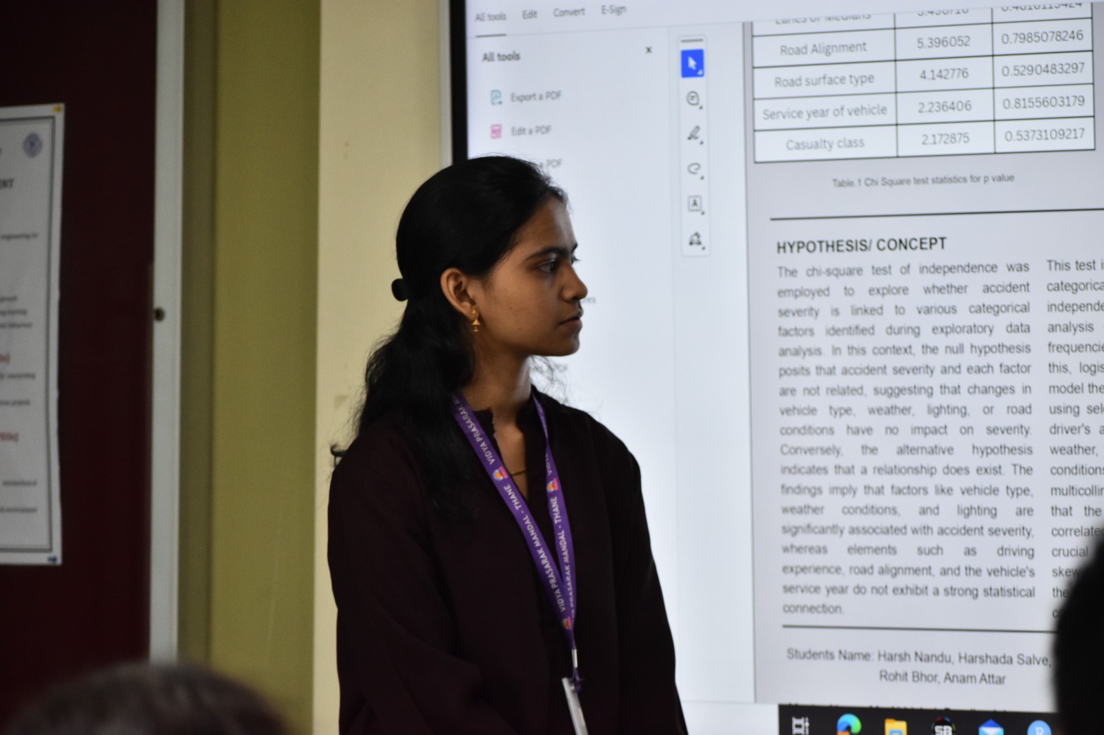 Students got First runnerup in poster presentation at NMIMS